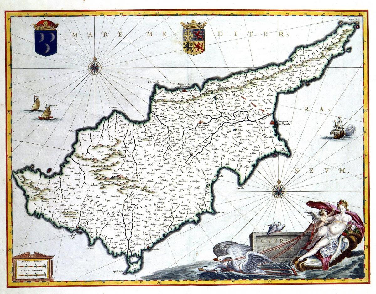 Mapa histórico de Chipre